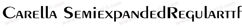 Carella SemiexpandedRegularttf字体转换